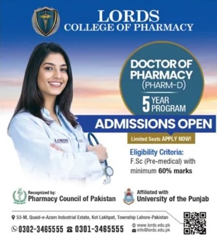 lords College of Pharmacy Admission 2024 Apply Online