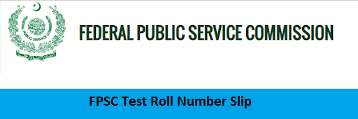 FPSC Test Roll Number Slip