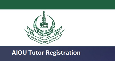 AIOU Tutor Registration 2024 Tutorship form Online 