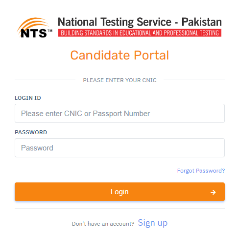 Lareb Mustafa Institute of Nursing Admission Test NTS Result 2024 Online