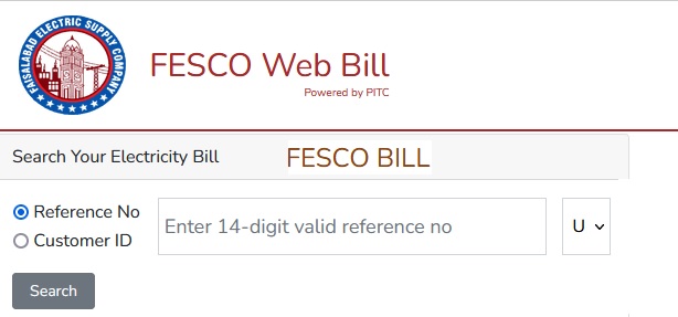 Check FESCO Duplicate Bill Online