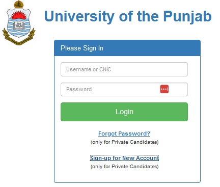 Punjab University PU Admission 2024 Apply Online