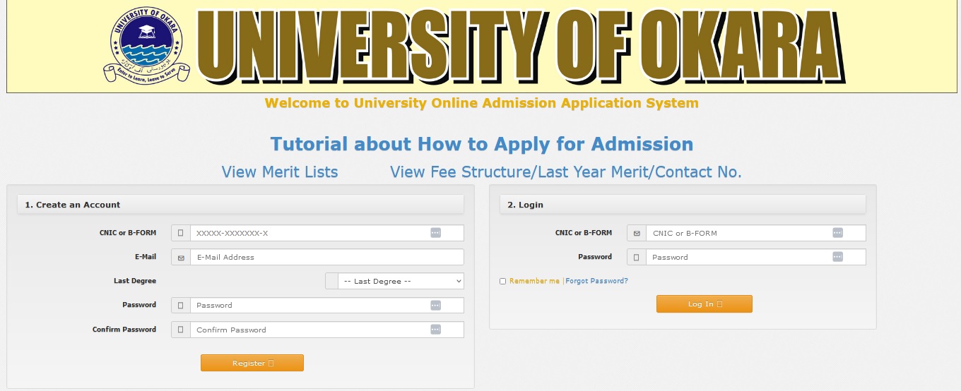 University of Okara Admission 2024 Last Date @www.uo.edu.pk