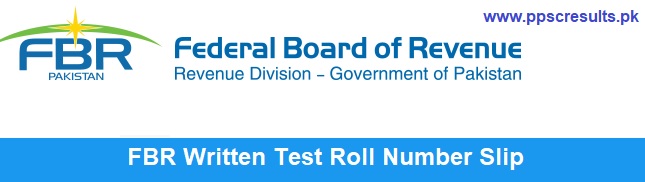 FBR Roll Number Slip 2024 Check and Download Online