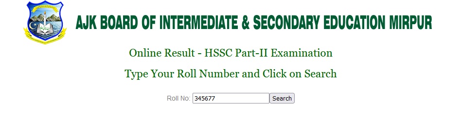 AJK Board 10th Class Result 2024 Check by Roll Number